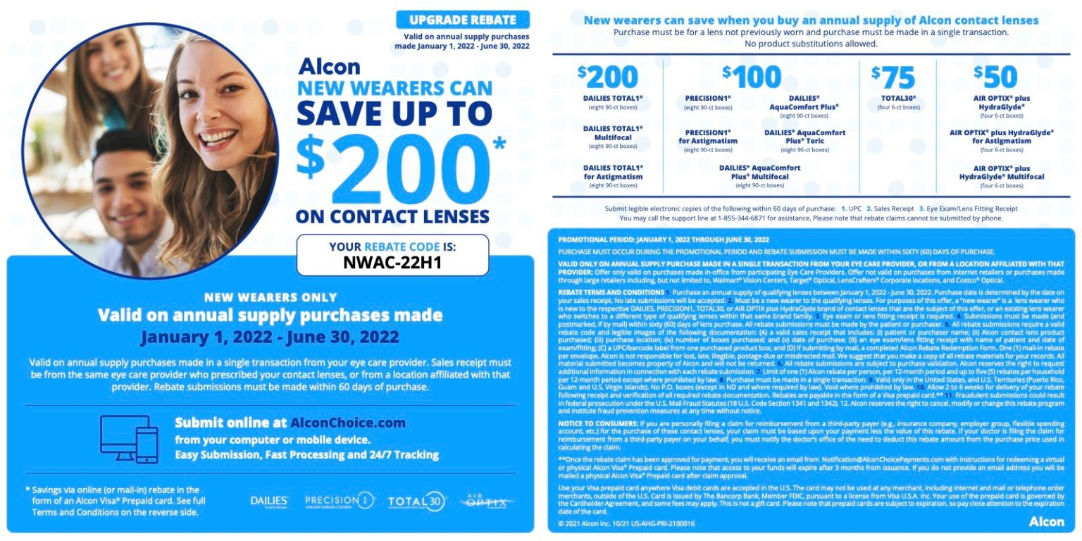 Alcon Contact Lens Rebate Q1 2022 Millennium Eye Center Alcon Contact Lens Rebate Q1 2022 Millennium Eye Center