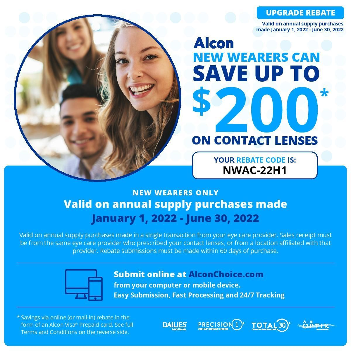 Alcon Rebate Code October 2023 AlconRebate